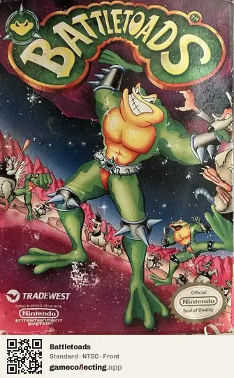 Battletoads Nintendo Entertainment System, NTSC box front