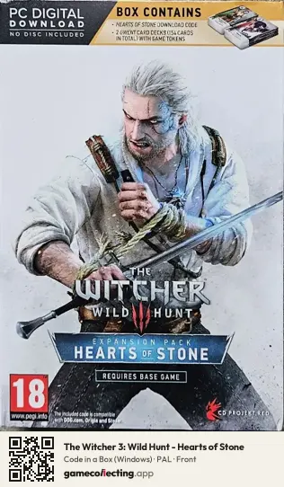 The Witcher 3: Wild Hunt - Hearts of Stone Computer, PAL box front