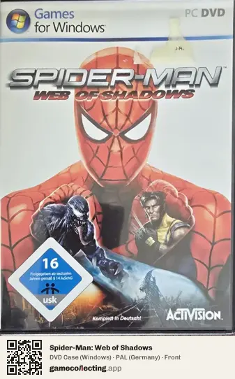 Spider-Man: Web of Shadows Computer, Germany box front