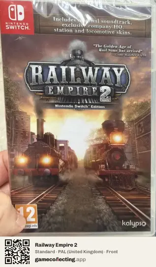 Railway Empire 2 Nintendo Switch, United Kingdom box front