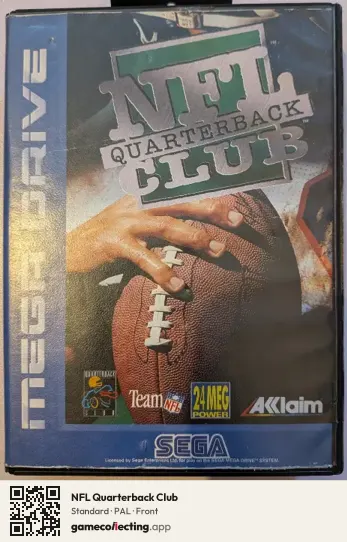 NFL Quarterback Club Sega Mega Drive / Genesis, PAL box front
