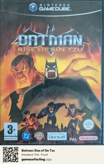 Batman: Rise of Sin Tzu Nintendo GameCube, PAL box front