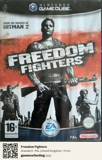 Freedom Fighters Nintendo GameCube, United Kingdom box front