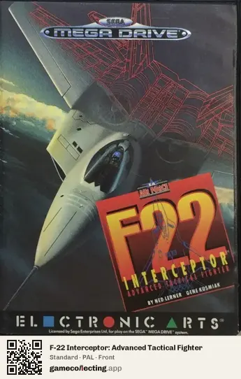 F-22 Interceptor: Advanced Tactical Fighter Sega Mega Drive / Genesis, PAL box front