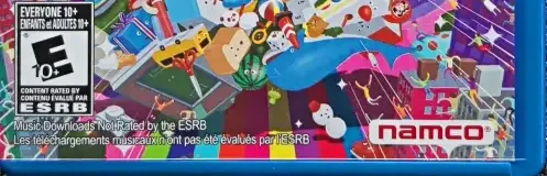 Touch My Katamari, the ESRB box on its front