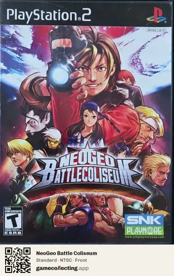 NeoGeo Battle Coliseum PlayStation 2, NTSC box front