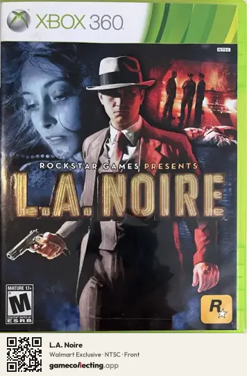 L.A. Noire Xbox 360, NTSC box front