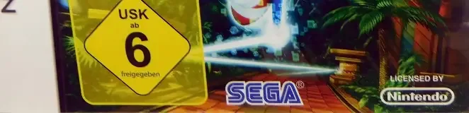 Sonic Colors, the USK square on its front