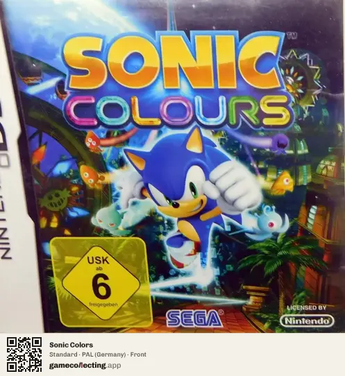 Sonic Colors Nintendo DS, Germany box front