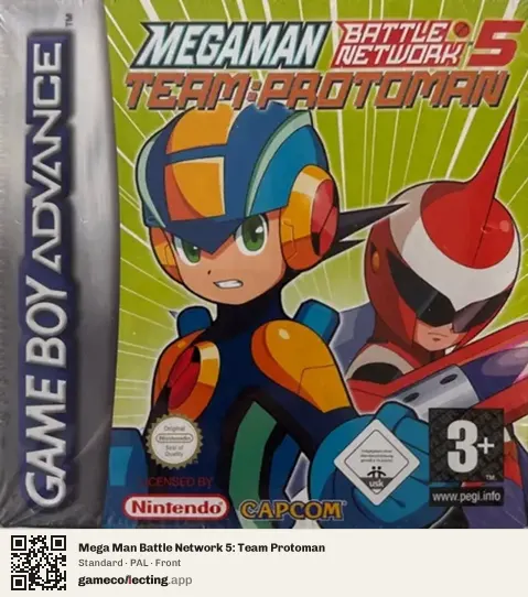 Mega Man Battle Network 5: Team Protoman Game Boy Advance, PAL box front