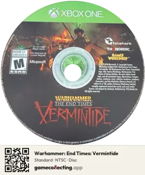 Warhammer: End Times: Vermintide Xbox One, NTSC disc