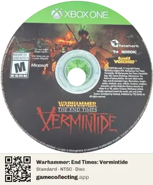 Warhammer: End Times: Vermintide Xbox One, NTSC disc
