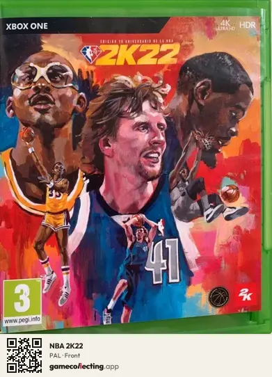 NBA 2K22 Xbox One, PAL box front