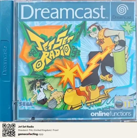 Jet Set Radio Sega Dreamcast, United Kingdom box front