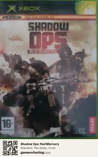 Shadow Ops: Red Mercury Xbox, Italy box front