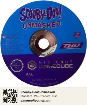 Scooby-Doo! Unmasked Nintendo GameCube, PAL disc