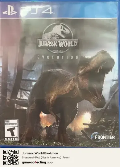 Jurassic World Evolution PlayStation 4, North America box front