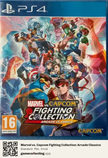Marvel vs. Capcom Fighting Collection: Arcade Classics PlayStation 4, PAL box front