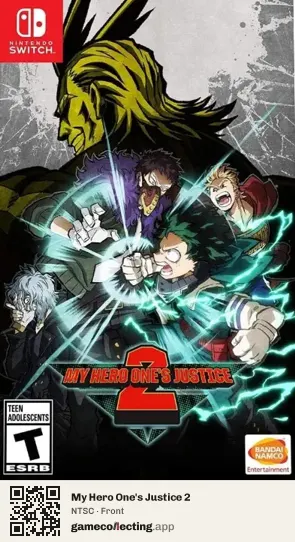 My Hero One's Justice 2 Nintendo Switch, NTSC box front