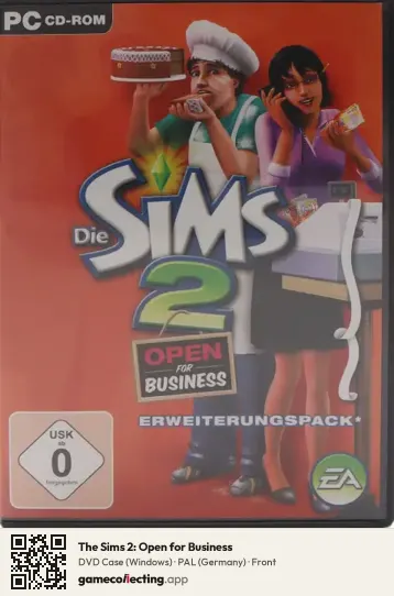 The Sims 2: Open for Business Computer, Germany box front