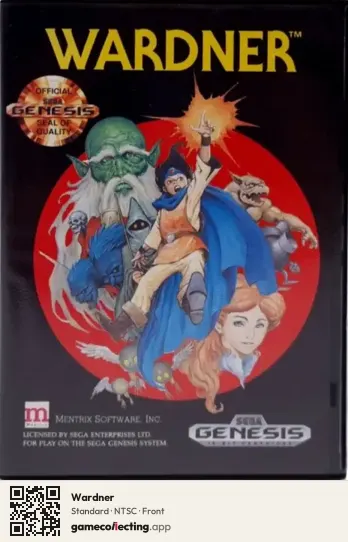 Wardner Sega Mega Drive / Genesis, NTSC box front