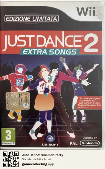 Just Dance: Summer Party Nintendo Wii, PAL box front