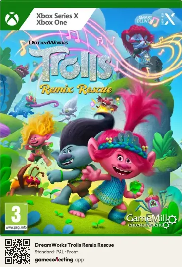 DreamWorks Trolls Remix Rescue Xbox Series X, PAL box front