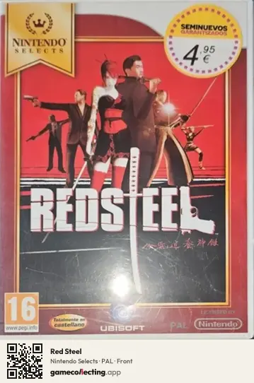 Red Steel Nintendo Wii, PAL box front