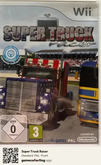 Super Truck Racer Nintendo Wii, PAL box front