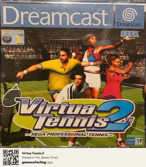 Virtua Tennis 2 Sega Dreamcast, Spain box front