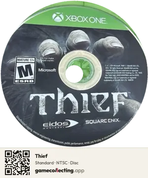 Thief Xbox One, NTSC disc