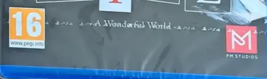 Will: A Wonderful World, the PEGI square on its front