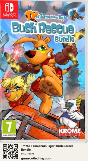 TY the Tasmanian Tiger: Bush Rescue Bundle Nintendo Switch, PAL box front