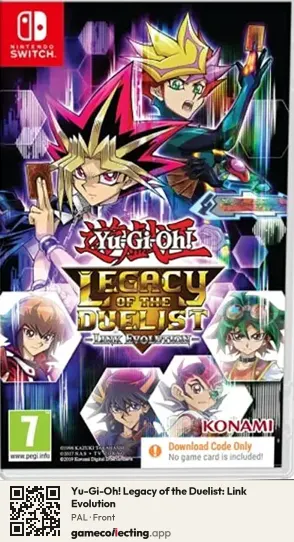 Yu-Gi-Oh! Legacy of the Duelist: Link Evolution Nintendo Switch, PAL box front