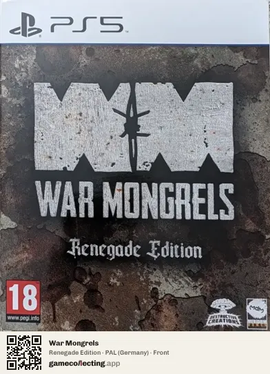 War Mongrels PlayStation 5, Germany box front