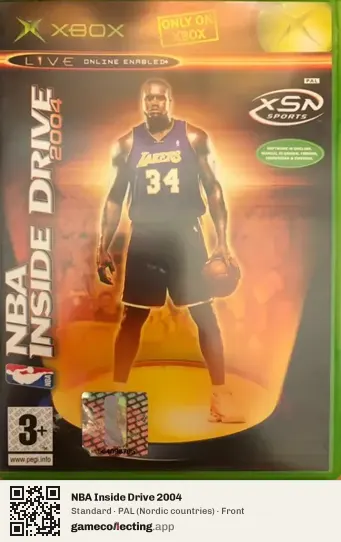 NBA Inside Drive 2004 Xbox, Nordic countries box front