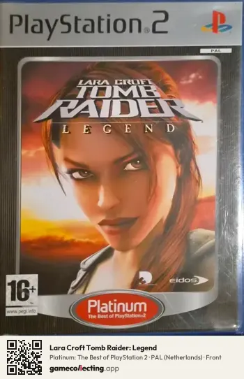 Lara Croft Tomb Raider: Legend PlayStation 2, Netherlands box front