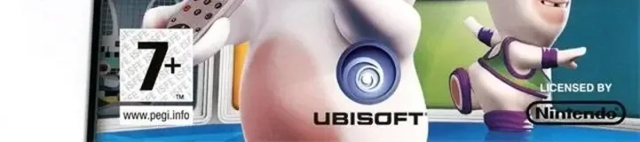 Rayman Raving Rabbids: TV Party, the PEGI square on its front