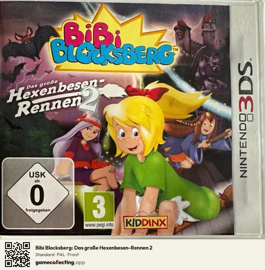 Bibi Blocksberg: Das große Hexenbesen-Rennen 2 Nintendo 3DS, PAL box front