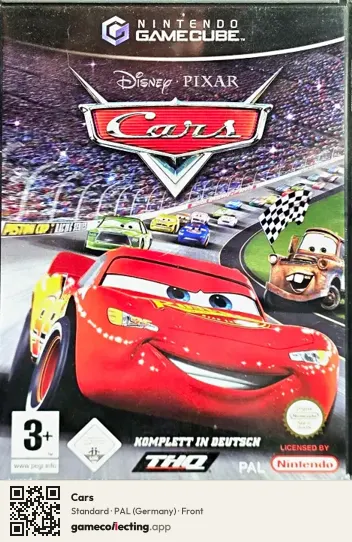 Cars Nintendo GameCube, Germany box front