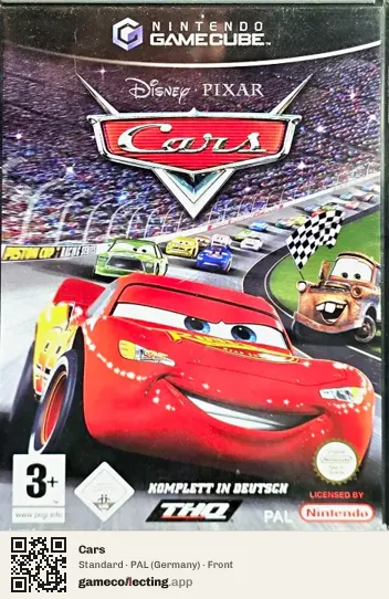 Cars Nintendo GameCube, Germany box front