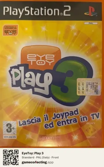 EyeToy: Play 3 PlayStation 2, Italy box front