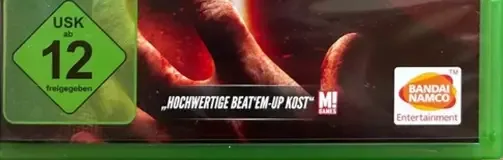 Tekken 7, the USK square on its front