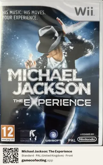 Michael Jackson: The Experience Nintendo Wii, United Kingdom box front
