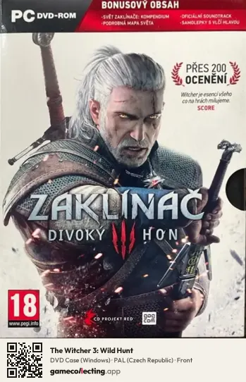 The Witcher 3: Wild Hunt Computer, Czech Republic box front