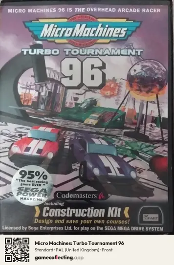 Micro Machines: Turbo Tournament 96 Sega Mega Drive / Genesis, United Kingdom box front