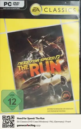Need for Speed: The Run Computer, Germany box front