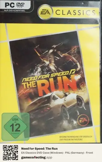 Need for Speed: The Run Computer, Germany box front