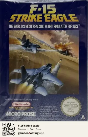 F-15 Strike Eagle Nintendo Entertainment System, PAL box front