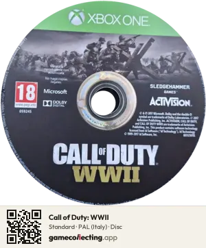 Call of Duty: WWII Xbox One, PAL disc